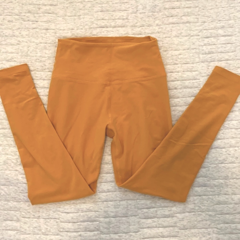 Beyond Yoga Spacedye Yellow High Waisted Legging - small